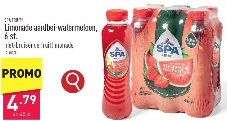 Limonade aardbei-watermeloen, 6 st.
