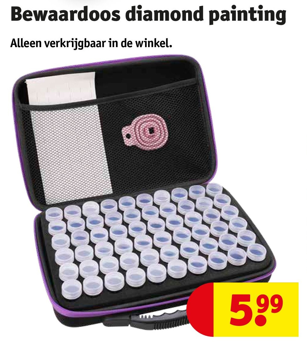 Bewaardoos diamond painting