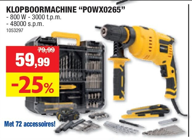 KLOPBOORMACHINE “POWX0265”