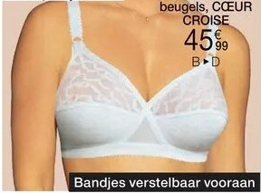 Beha zonder beugels Coeur Croisé