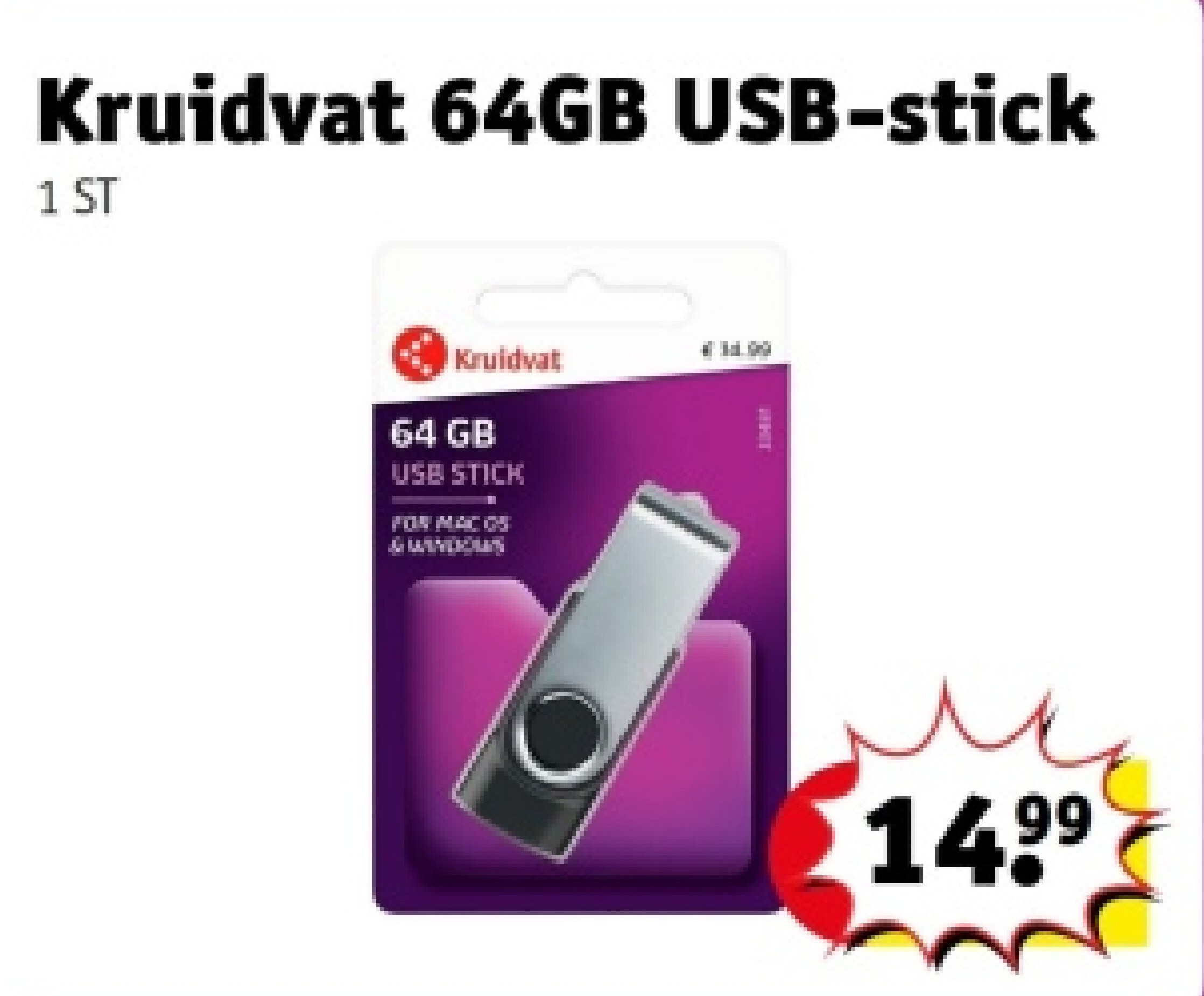 Kruidvat 64GB USB-stick