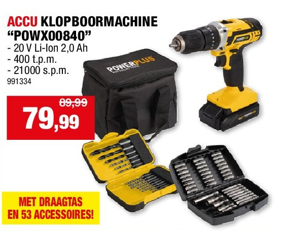 ACCU KLOPBOORMACHINE “POWX00840”