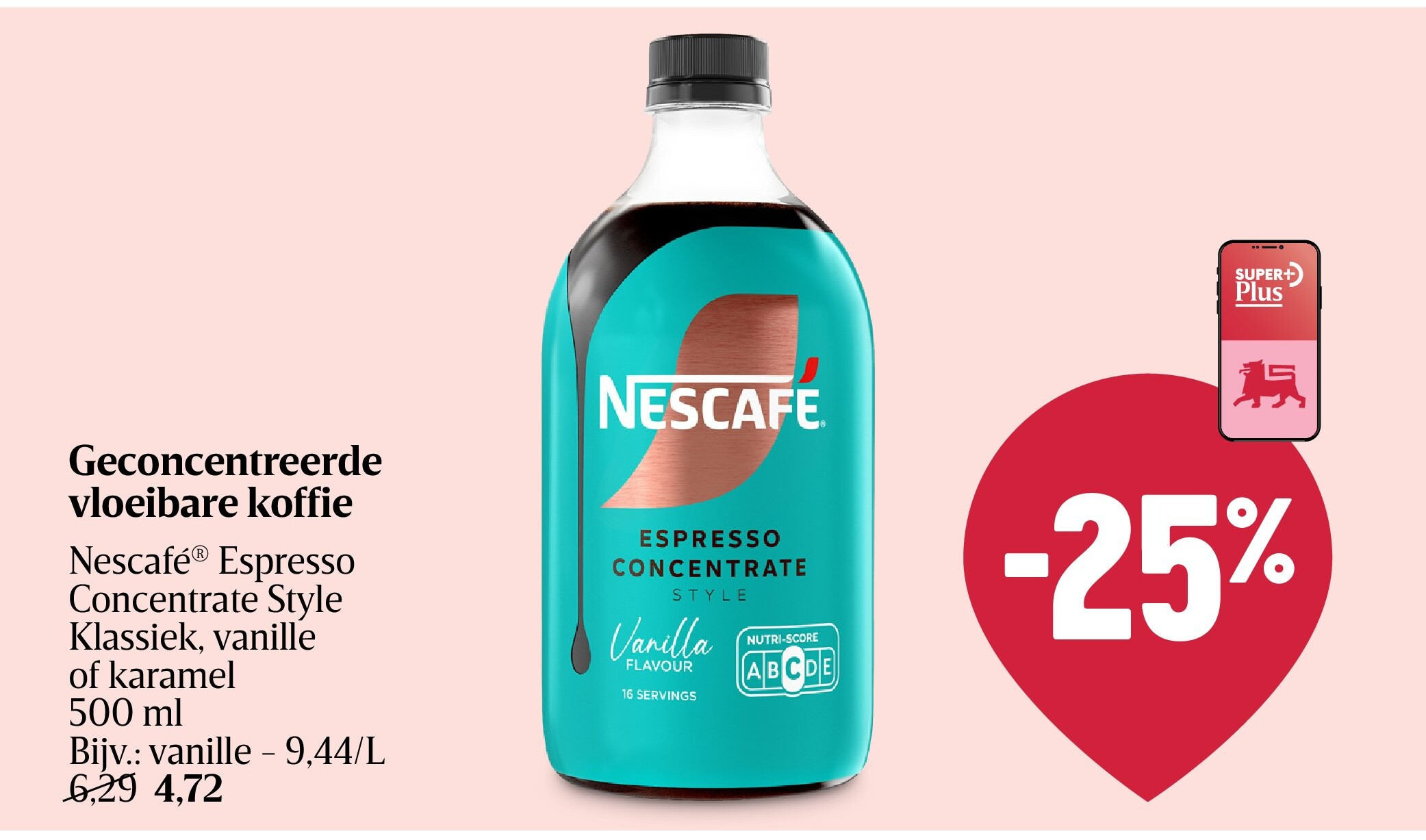 Geconcentreerde vloeibare koffie