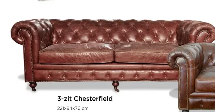 3-zit Chesterfield