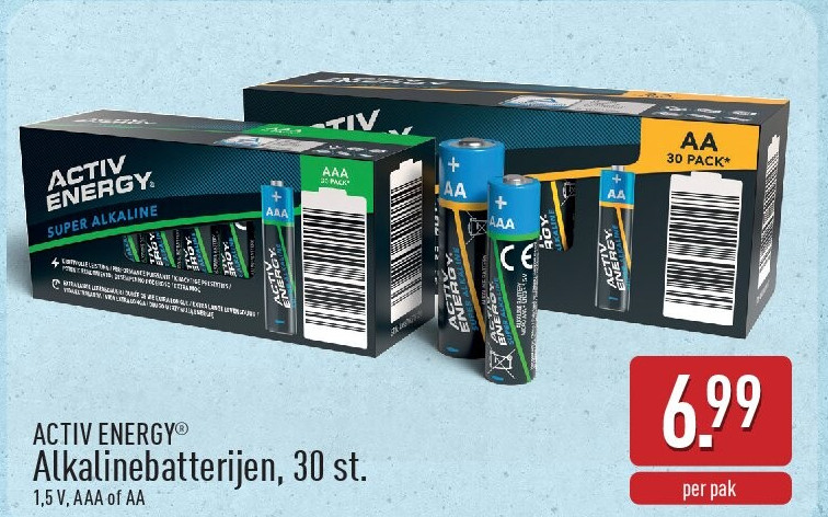 Alkalinebatterijen, 30st.