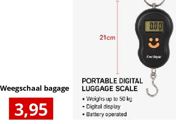 Weegschaal bagage