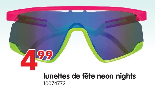 lunettes de fête neon nights