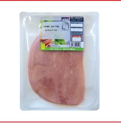 Ontvette ham Alvo ± 200 g