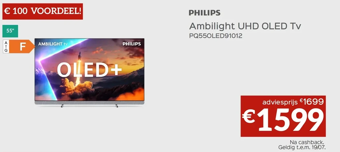 PHILIPS Ambilight UHD OLED Tv PQ55OLED91012
