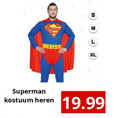 Superman kostuum heren