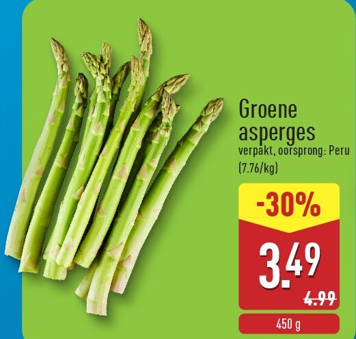 Groene asperges