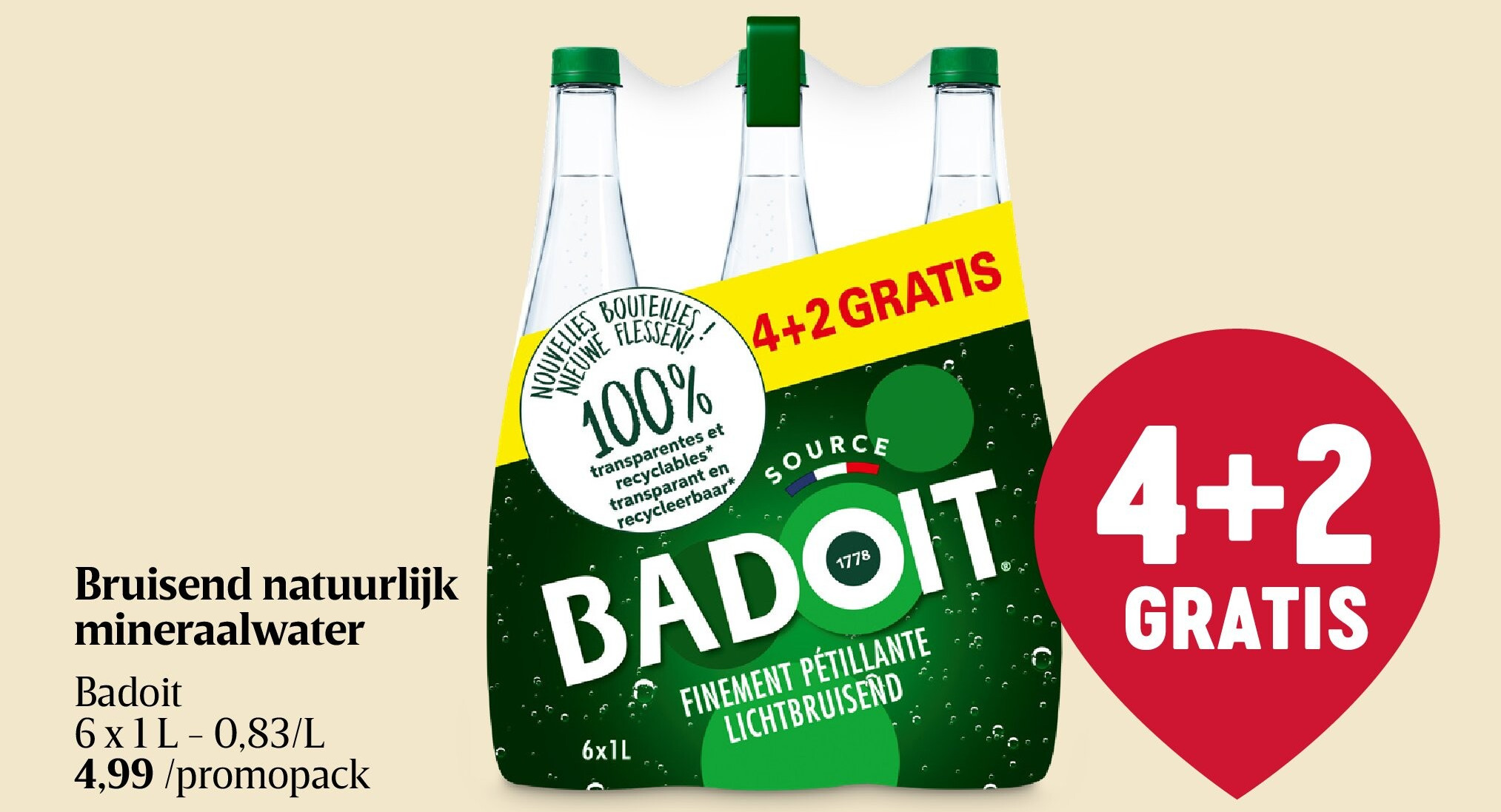 Bruisend natuurlijk mineraalwater