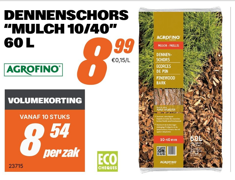 DENNENSCHORS “MULCH 10/40” 60 L