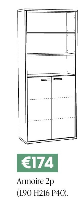 Armoire 2p