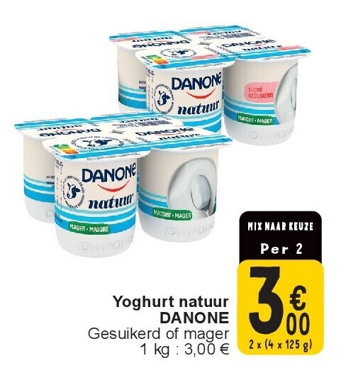 Yoghurt natuur DANONE