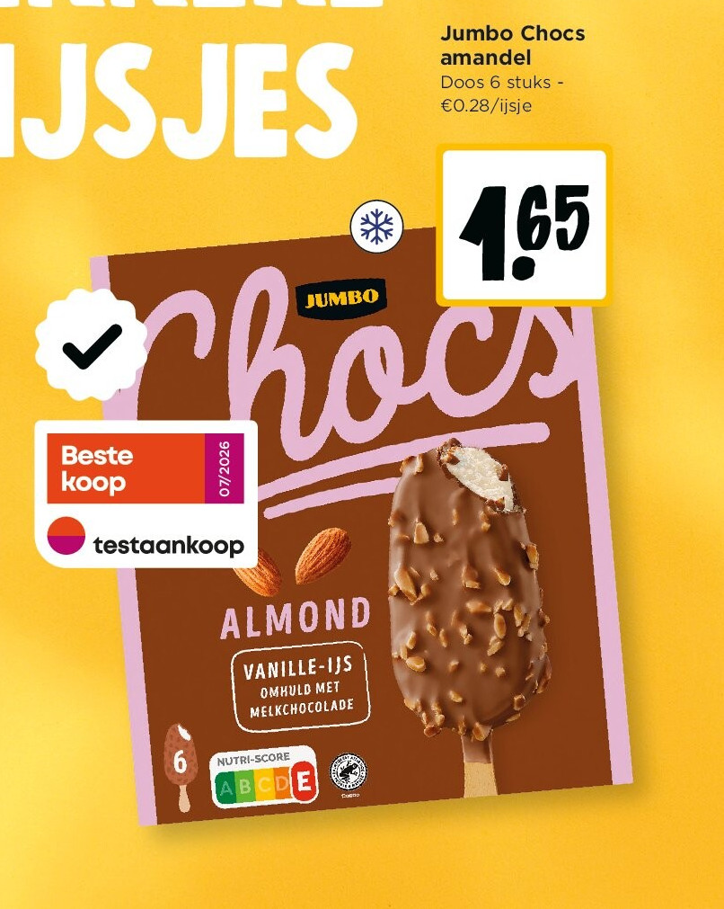 Jumbo Chocs amandel Doos 6 stuk