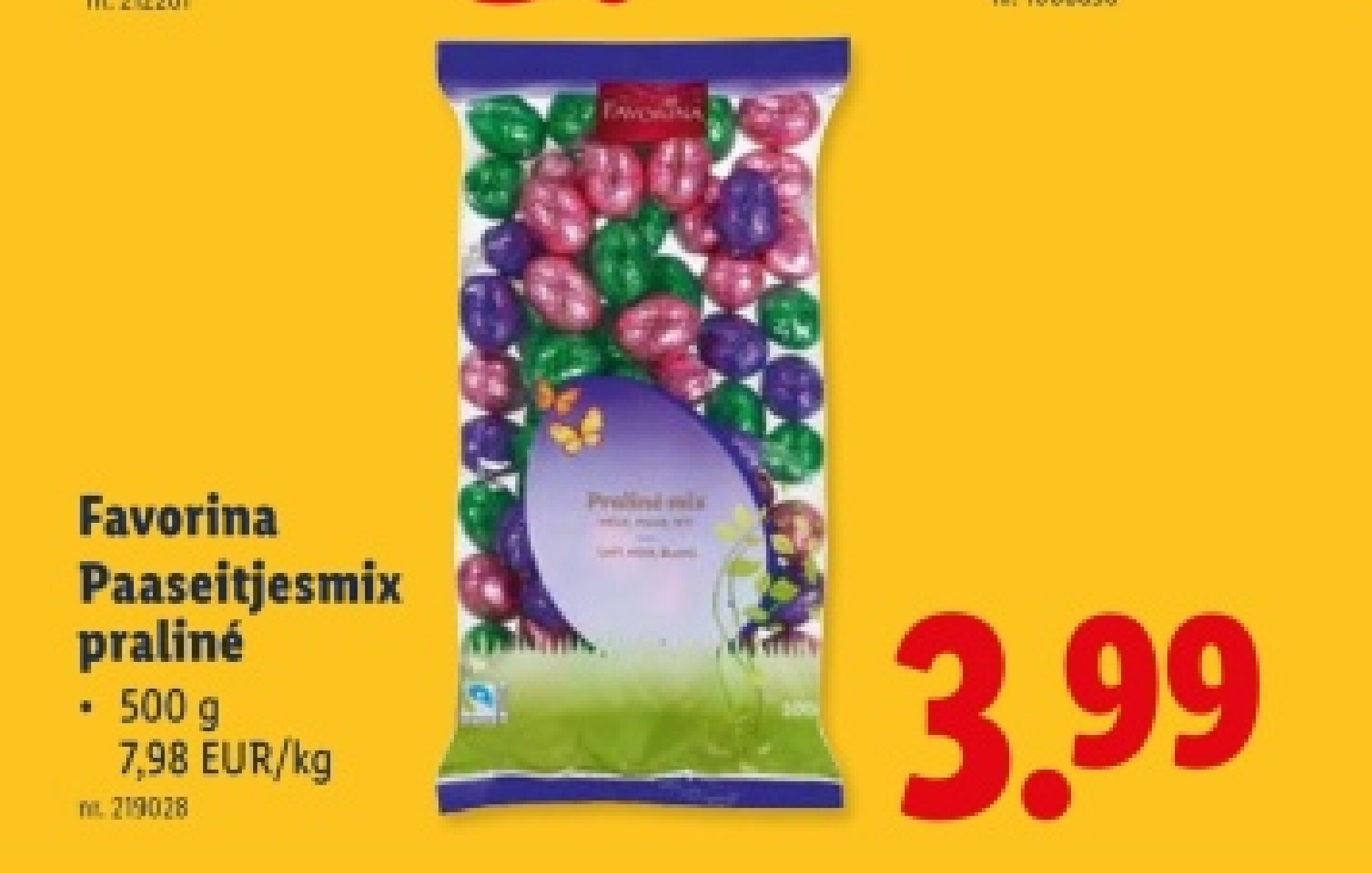Paaseitjesmix praliné