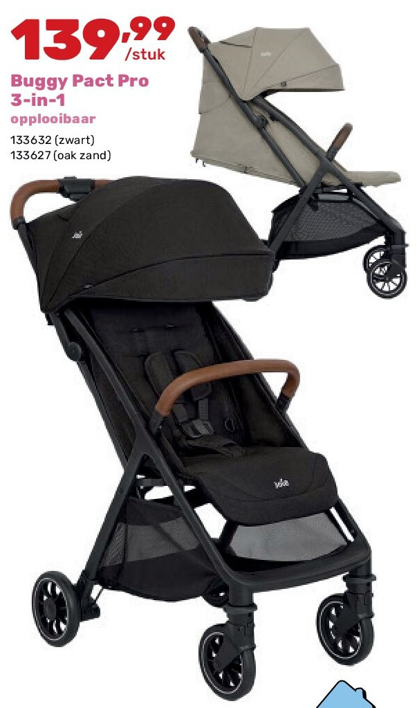 Buggy Pact Pro 3-in-1 opplooibaar