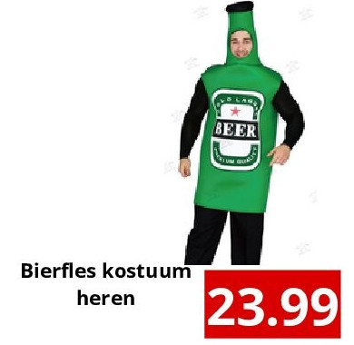 Bierfles kostuum heren