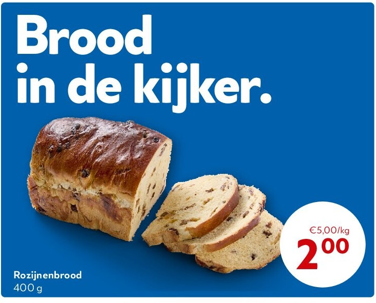 Rozijnenbrood 400 g