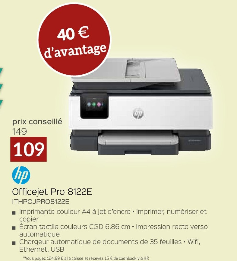 Hp Officejet Pro 8122E
