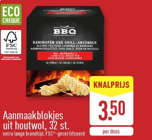 Aanmaakblokjes uithoutwol, 32st.