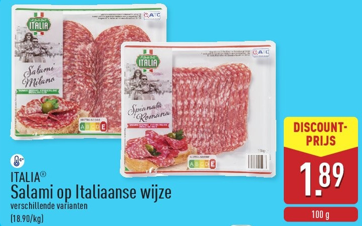 Salami op Italiaanse wijze