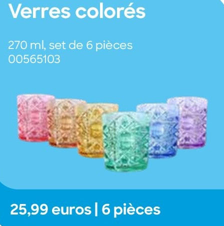 Verres colorés