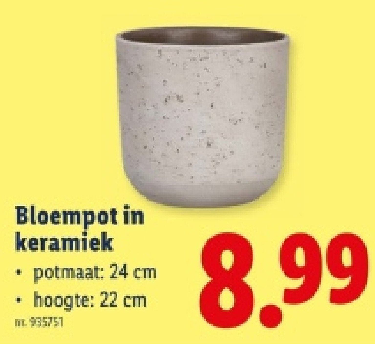 Bloempot in keramiek
