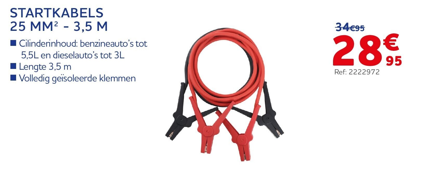 STARTKABELS 25 MM² - 3,5 M