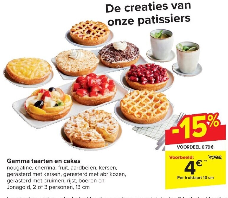Gamma taarten en cakes