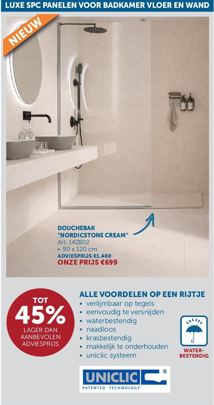 DOUCHEBAK "NORDICSTONE CREAM"