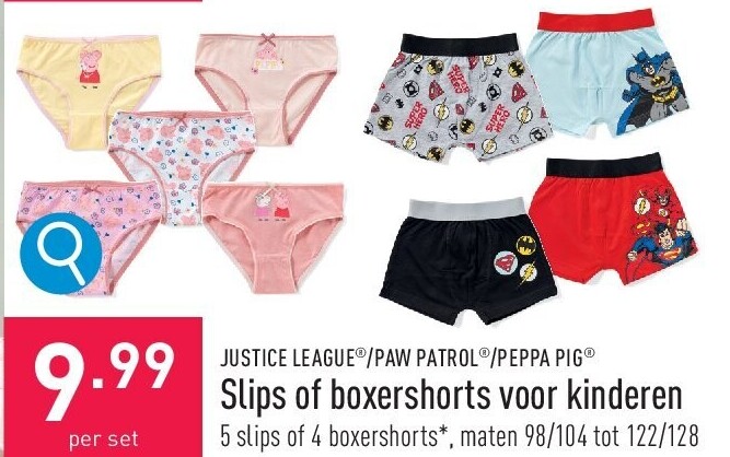 Slips of boxershorts voor kinderen