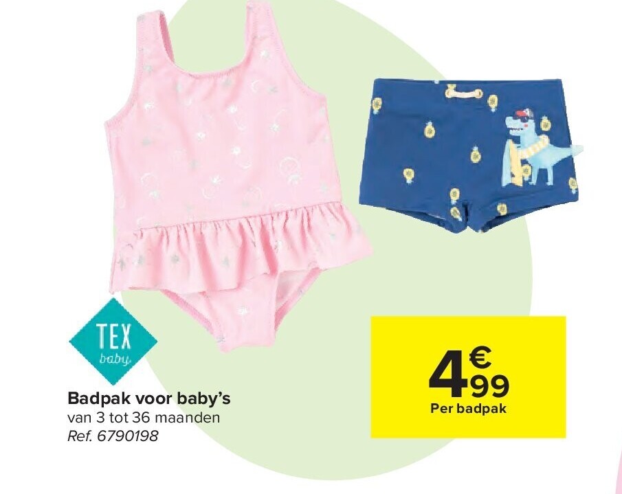 Badpak voor baby’s