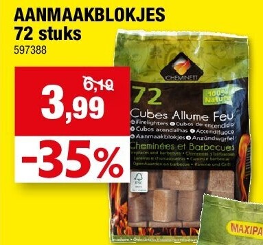 AANMAAKBLOKJES 72 stuks