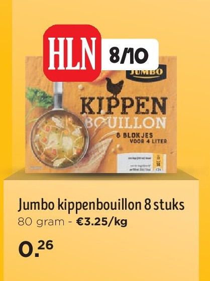 Jumbo kippenbouillon 8 stuks