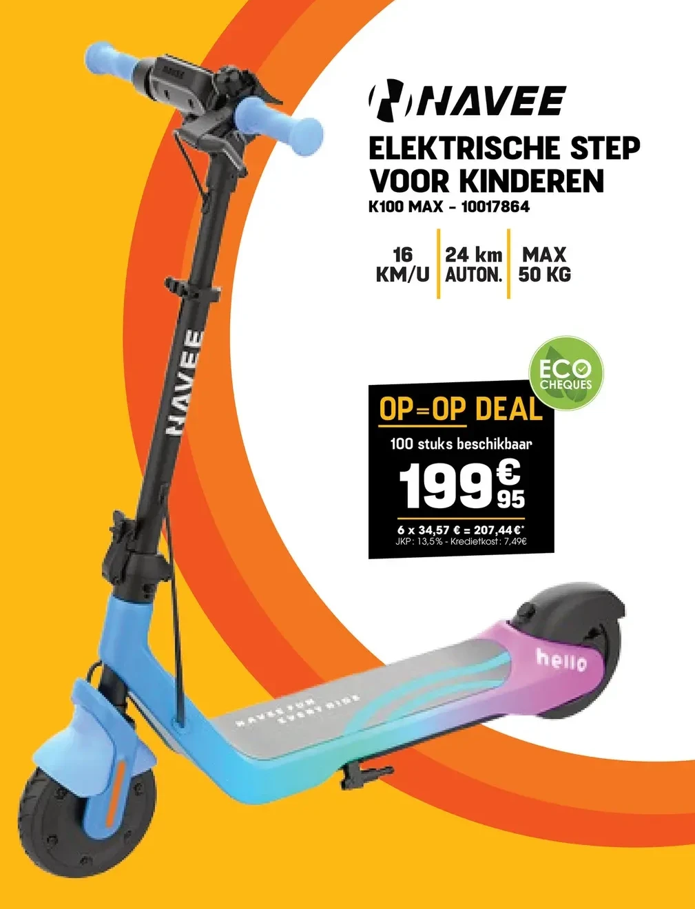 Navee ELEKTRISCHE STEP VOOR KINDEREN K100 MAX