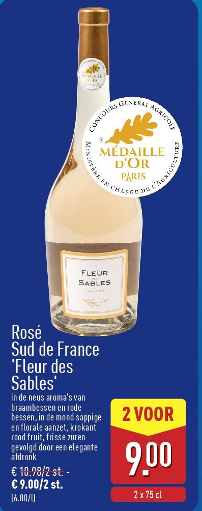 Rosé SuddeFrance 'Fleurdes Sables'