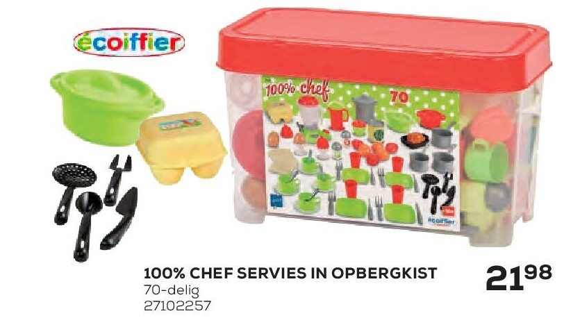 100% CHEF SERVIES IN OPBERGKIST