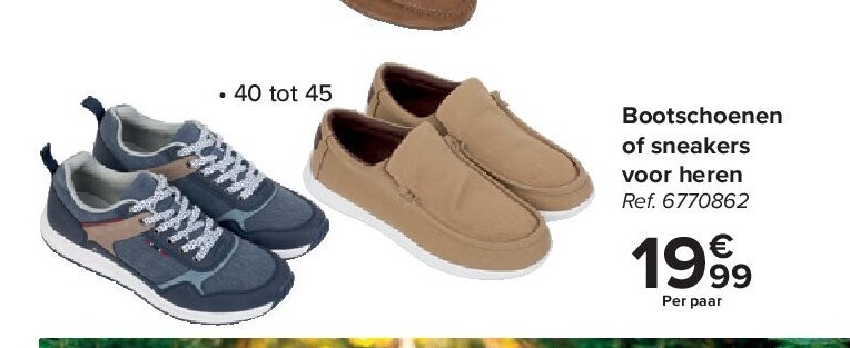 Bootschoenen of sneakers voor heren