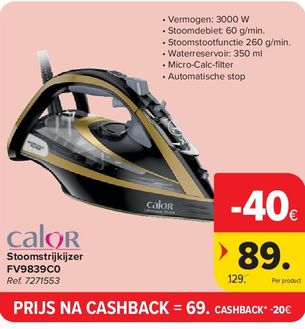 Stoomstrijkijzer FV9839C0