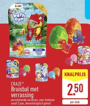 Bruisbal met verrassing