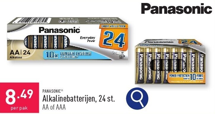Alkalinebatterijen, 24 st.