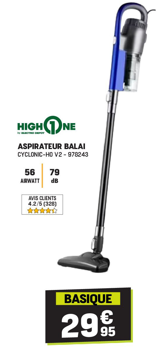 High one ASPIRATEUR BALAI