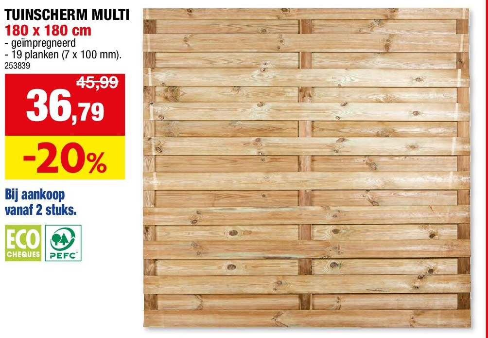 TUINSCHERM MULTI 180 x 180 cm