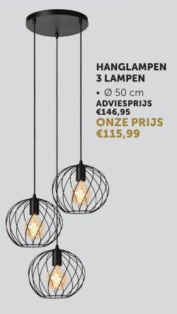 HANGLAMPEN 3 LAMPEN
