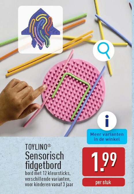 Sensorisch fidgetbord