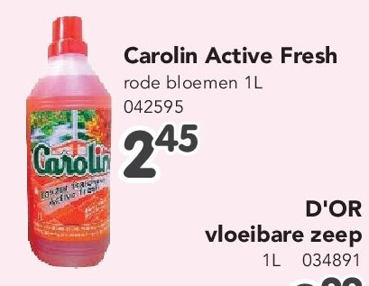 Carolin Active Fresh rode bloemen 1L