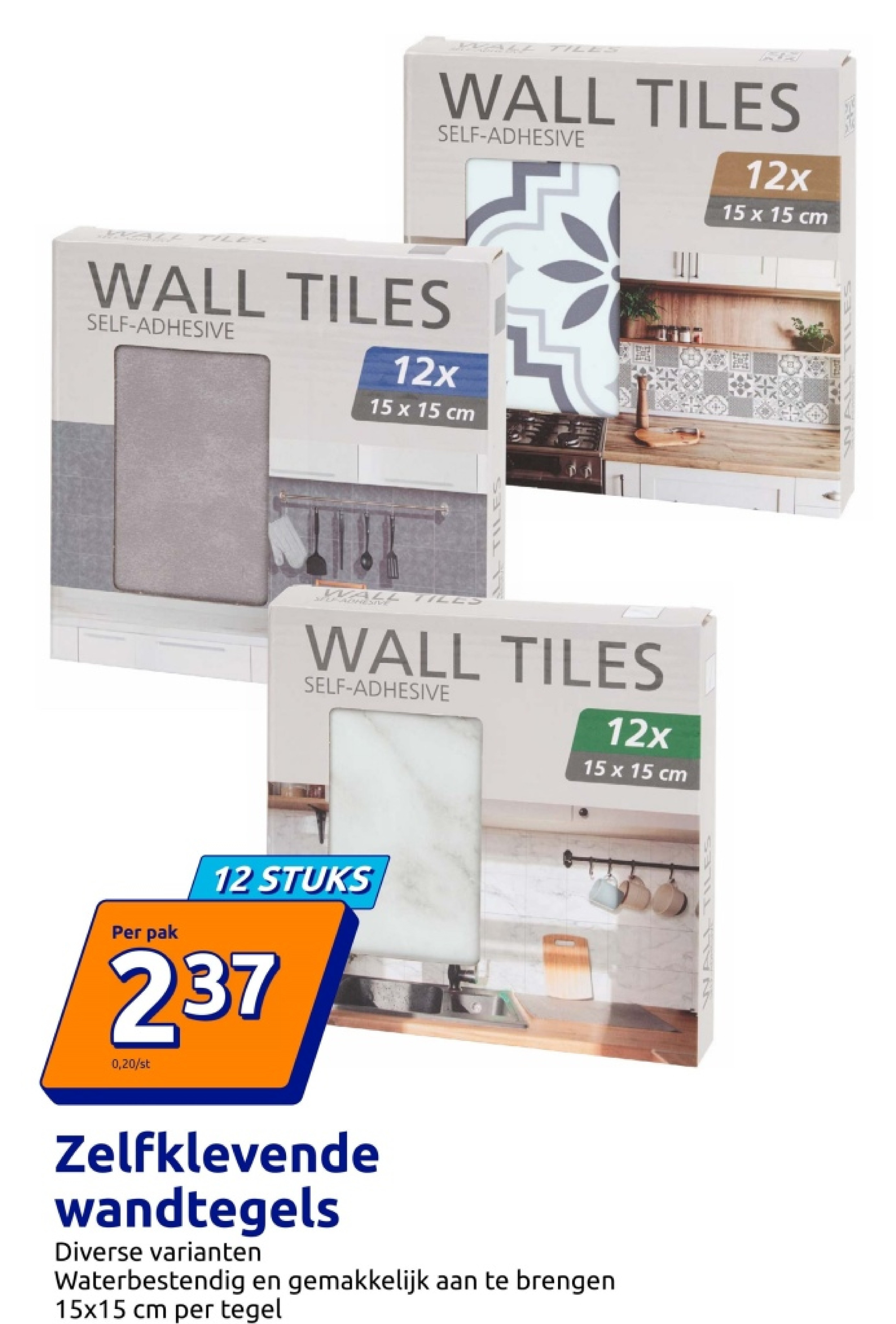 Zelfklevende wandtegels