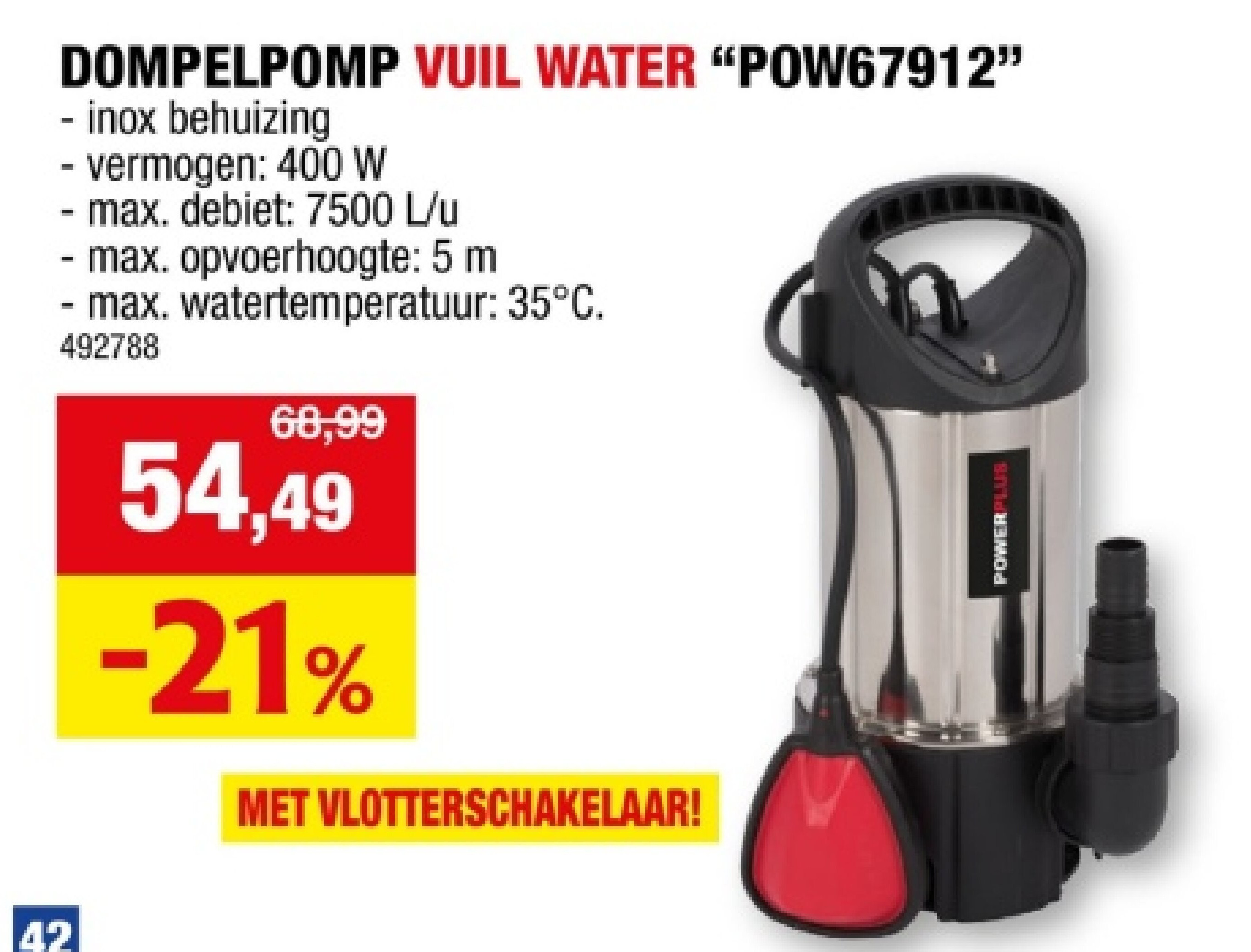 DOMPELPOMP VUIL WATER "POW67912"